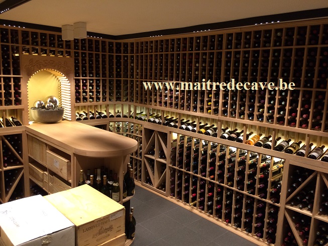 Cave à vin en acajou