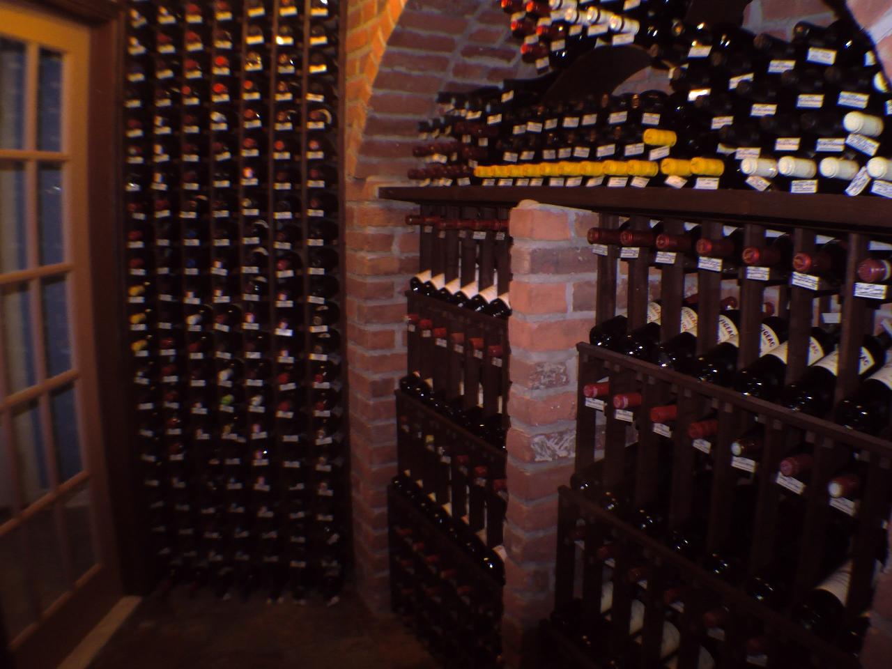 Cave à vin en brique